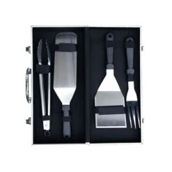 Mallette 4 Ustensiles Inox Plancha Barbecue Republic