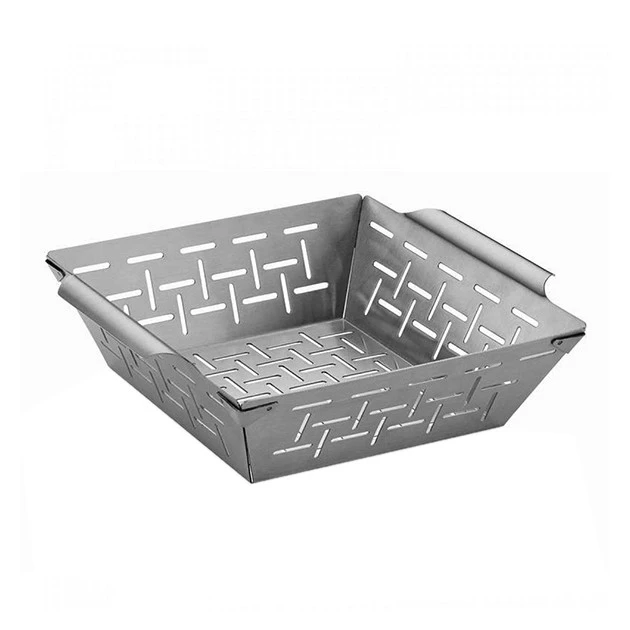 Panier à Légumes Pour Barbecue Inox 2 Panier à Légumes Pour Barbecue Inox – Image 2