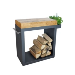 Plan De Travail Artiss En Bois 80cm X 45cm X10cm -Barbecue Fournitures Magasin plan de travail artiss en bois 80 x 45 cm 2