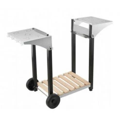 Ensemble Plancha électrique Roller Grill PL600E Inox Sur Chariot En Bois Et Inox Roller Grill -Barbecue Fournitures Magasin plancha electrique pl600e inox roller grill sur chariot en bois et inox roller grill 3