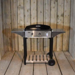 Ensemble Plancha électrique Roller Grill PL600E Inox Sur Chariot En Bois Et Inox Roller Grill -Barbecue Fournitures Magasin plancha electrique pl600e inox roller grill sur chariot en bois et inox roller grill 4