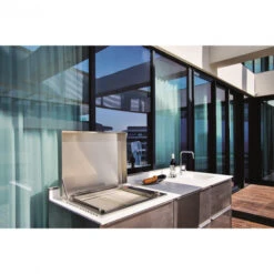 Plancha électrique Encastrable Inox Planet Oasi 60 Lisse 1 Feu 60 X 40 -Barbecue Fournitures Magasin plancha electrique planet inox oasis 60 lisse avec couvercle 4