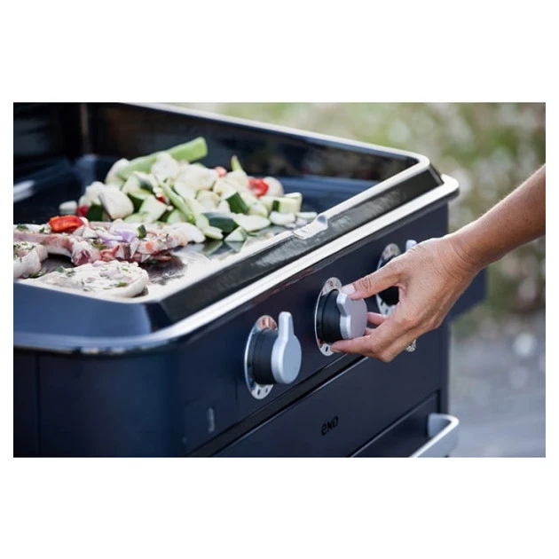 Plancha Gaz Eno 80 Enosign Blue Navy 3 Brûleurs 70 X 40 Avec Couvercle 2 Plancha Gaz Eno 80 Enosign Blue Navy 3 Brûleurs 70 X 40 Avec Couvercle – Image 2