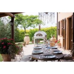 Four à Pizza à Bois Fontana Margherita Rouge Sur Chariot -Barbecue Fournitures Magasin product 5