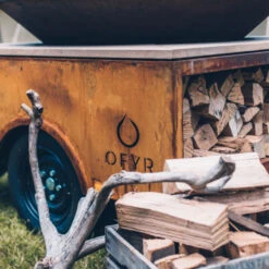 Remorque Pour Braséro XL OFYR Trailer Acier Corten -Barbecue Fournitures Magasin remorque trailer ofyr corten xl 1