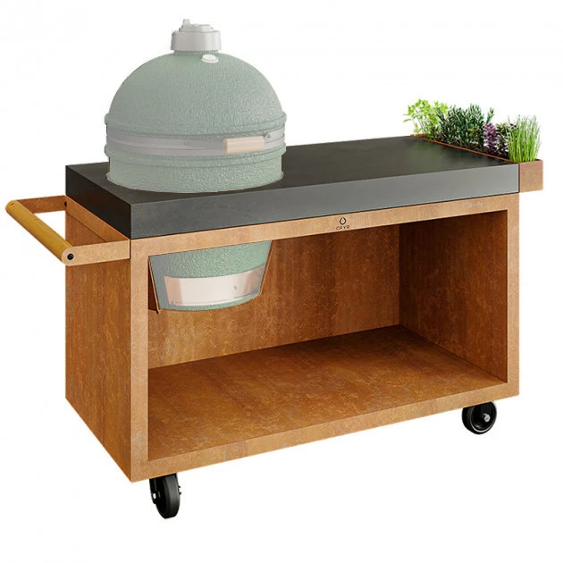 Table OFYR Pro 135 Corten / Béton Pour Big Green Egg 2 Table OFYR Pro 135 Corten / Béton Pour Big Green Egg – Image 2