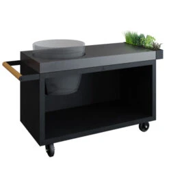 Table OFYR Pro 135 Black / Béton Pour Kamado The Bastard Urban L