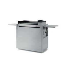 Ensemble Plancha Gaz Forge Adour Premium G75 Inox Sur Chariot + Capot -Barbecue Fournitures Magasin trio fa plancha chariot capot n2 premium g 75 i chariotcapot 4